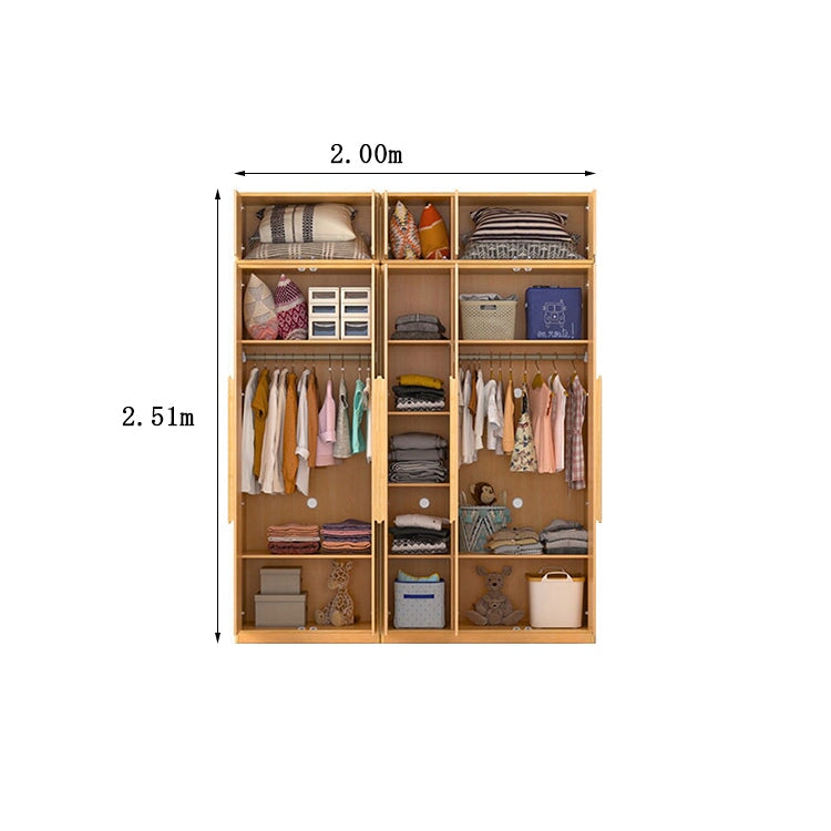 クローゼット　高級感　ナチュラルモダン　重厚感　自然の風合い　ラバーウッド材　メラミン化粧板　サイドラック　分類収納　ハンガーパイプ　ナチュラル　metamall