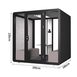 防音ブース　隔音室　可動式　静音換気システム　多層構造防音材　分厚いフレーム　錠付き　照明システム　カスタマイズ可能　JYC-S007