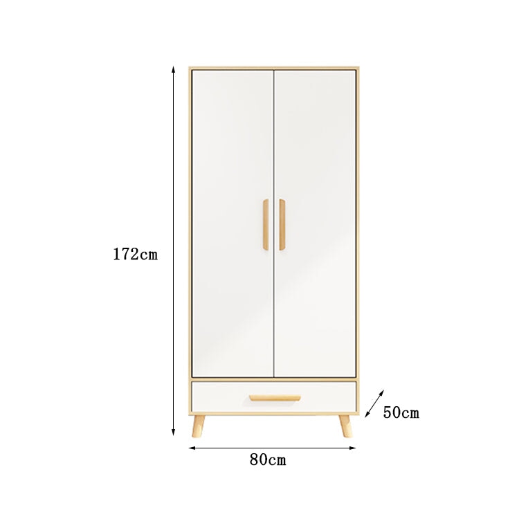 クローゼット　シンプルモダン　ナチュラルテイスト　バイカラーデザイン　分類収納　ハンガーパイプ　メラミン化粧板　引き出し付き　ナチュラル　カスタマイズ可能　metamall