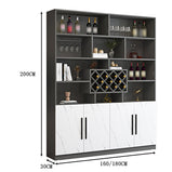 キャビネット　本棚　ワインラック　壁収納　収納棚　リビングボード　ワイン収納　高品質　緩衝蝶番　グレー　カスタマイズ可能　metamall