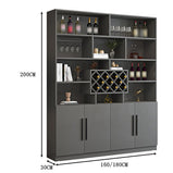 キャビネット　本棚　ワインラック　壁収納　収納棚　リビングボード　ワイン収納　高品質　緩衝蝶番　グレー　カスタマイズ可能　metamall