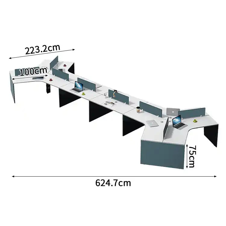 作業机　ワークデスク　事務机　パソコンデスク　隠し配線　パーテーション付き　防音　耐傷性　クリーム　メイプル　黒檀　カスタマイズ可能　BGZ-S104