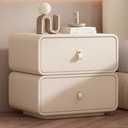 キャビネット　かわいい　マイクロファイバーレザー　メラミン化粧板　Ｒ加工　取っ手　引き出し　カスタマイズ可能　SNG-M049