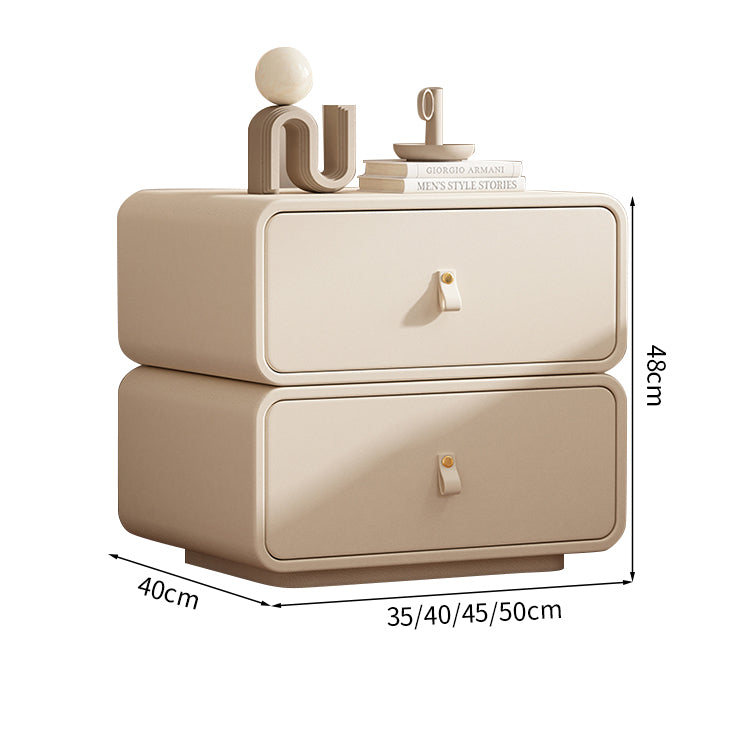 キャビネット　かわいい　マイクロファイバーレザー　メラミン化粧板　Ｒ加工　取っ手　引き出し　カスタマイズ可能　SNG-M049