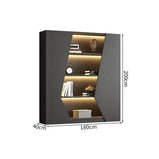 キャビネット　インテリアユニット　ホーム収納家具　洗練　メラミン化粧板　耐摩耗性　扉付き　蝶番　分類収納　大容量　ブラック　ライトグレー　カスタマイズ可能　SNG-M056