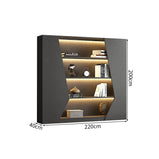 キャビネット　インテリアユニット　ホーム収納家具　洗練　メラミン化粧板　耐摩耗性　扉付き　蝶番　分類収納　大容量　ブラック　ライトグレー　カスタマイズ可能　SNG-M056