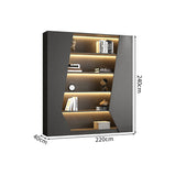 キャビネット　インテリアユニット　ホーム収納家具　洗練　メラミン化粧板　耐摩耗性　扉付き　蝶番　分類収納　大容量　ブラック　ライトグレー　カスタマイズ可能　SNG-M056