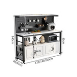 有孔ボード　オープン収納　扉付き収納　分類収納　スチールフレーム　安定性　フック　アジャスター　キッチンラック　作業台　収納ラック　機能的　カスタマイズ可能　SNZ-M075