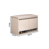 シューズボックス　靴　収納　下駄箱　玄関用　コンパクト　シューズケース　チェア　ロビースツール　高密度ウレタン　シェルパ生地　ホワイト　カスタマイズ可能　XG-M101