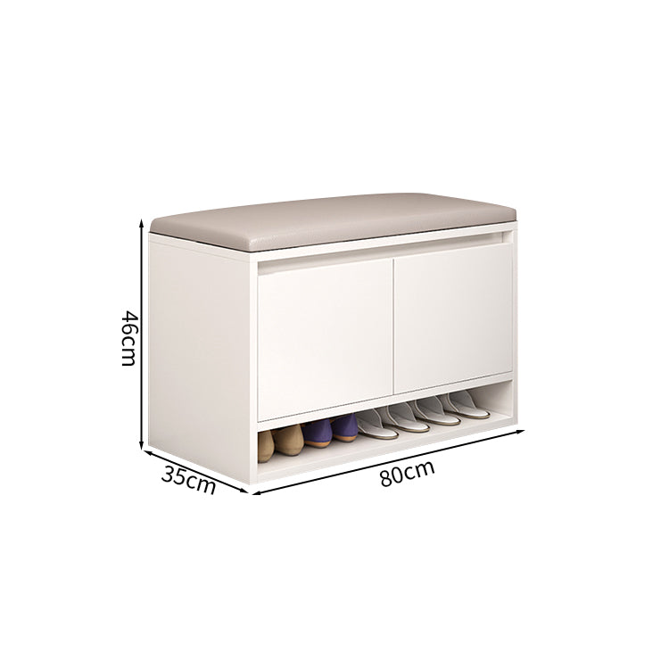 シューズボックス　靴　収納　下駄箱　玄関用　コンパクト　シューズケース　チェア　ロビースツール　高密度ウレタン　シェルパ生地　ホワイト　カスタマイズ可能　XG-M101