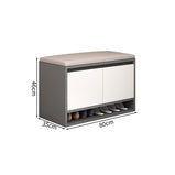 シューズボックス　靴　収納　下駄箱　玄関用　コンパクト　シューズケース　チェア　ロビースツール　高密度ウレタン　シェルパ生地　ホワイト　カスタマイズ可能　XG-M101