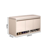 シューズボックス　靴　収納　下駄箱　玄関用　コンパクト　シューズケース　チェア　ロビースツール　高密度ウレタン　シェルパ生地　ホワイト　カスタマイズ可能　XG-M101