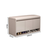 シューズボックス　靴　収納　下駄箱　玄関用　コンパクト　シューズケース　チェア　ロビースツール　高密度ウレタン　シェルパ生地　ホワイト　カスタマイズ可能　XG-M101