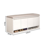 シューズボックス　靴　収納　下駄箱　玄関用　コンパクト　シューズケース　チェア　ロビースツール　高密度ウレタン　シェルパ生地　ホワイト　カスタマイズ可能　XG-M101