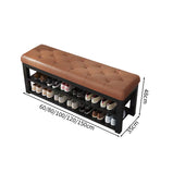 シューズボックス　シューズケース　靴箱　靴　収納　下駄箱　玄関用　チェア　ロビースツール　合成レザー　ホワイト　オレンジ　カスタマイズ可能　XG-M102