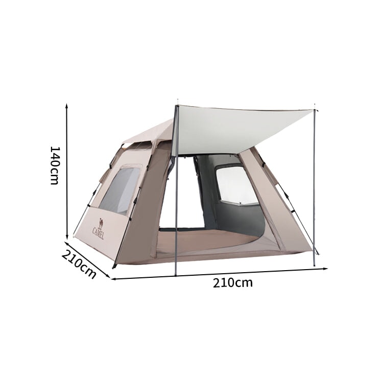 アウトドア用　テント　オーニング　耐水性　全天候型　高品質　シームテープ加工　オックスフォード生地　クイックオープン　耐風性能　ホワイト　ZP-M002  metamall