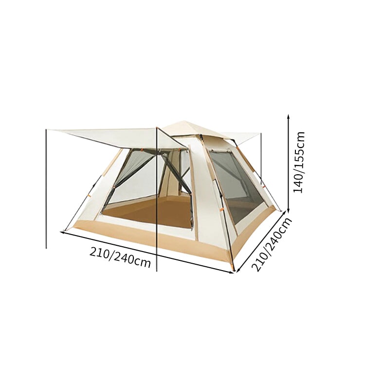 アウトドア用　テント　オーニング　全天候型　高品質　コンパクト　便利　使い勝手　耐風性能　コンパクト　クイックオープン　高通気　ZP-M006　metamall