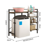 棚　収納ラック　ラックマウント　収納　多機能収納　大容量　洗面所用　風呂場用　多機能　耐荷重　アジャスター　補強機構　ホワイト　ブラック　ZWJ-M001　metamall