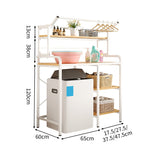 棚　収納ラック　ラックマウント　収納　多機能収納　大容量　洗面所用　風呂場用　多機能　耐荷重　アジャスター　補強機構　ホワイト　ブラック　ZWJ-M001　metamall