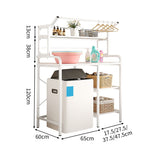 棚　収納ラック　ラックマウント　収納　多機能収納　大容量　洗面所用　風呂場用　多機能　耐荷重　アジャスター　補強機構　ホワイト　ブラック　ZWJ-M001　metamall