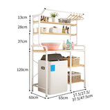 棚　収納ラック　ラックマウント　収納　多機能収納　大容量　洗面所用　風呂場用　多機能　耐荷重　アジャスター　補強機構　ホワイト　ブラック　ZWJ-M001　metamall