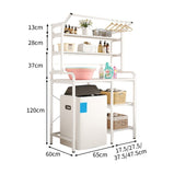 棚　収納ラック　ラックマウント　収納　多機能収納　大容量　洗面所用　風呂場用　多機能　耐荷重　アジャスター　補強機構　ホワイト　ブラック　ZWJ-M001　metamall