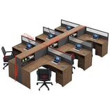 オフィスデスク　事務用デスク　ワークデスク　パソコンデスク　収納棚　サイドキャビネット　トップパネル　ウォールナット　カスタマイズ可能　BGZ-224 