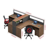 オフィスデスク　事務用デスク　ワークデスク　パソコンデスク　収納棚　サイドキャビネット　トップパネル　ウォールナット　カスタマイズ可能　BGZ-224 