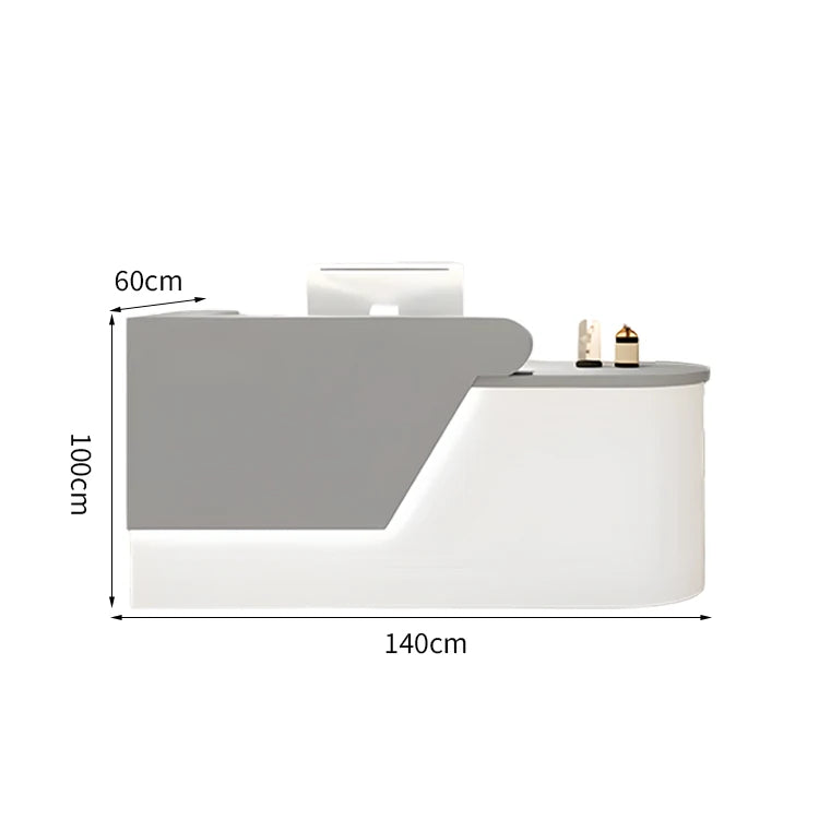 140*60*100cm / グレー+ホワイト