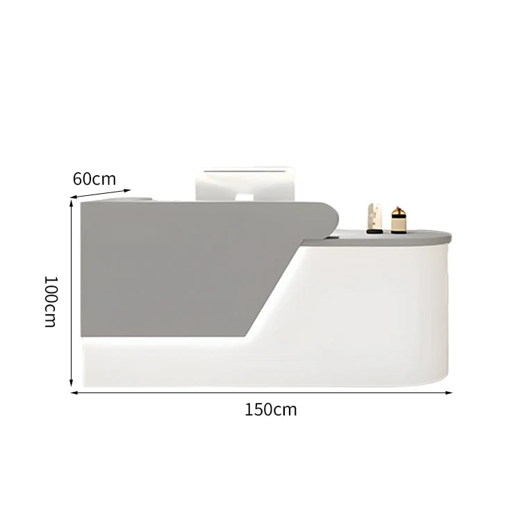 150*60*100cm / グレー+ホワイト