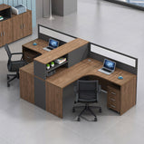 オフィスデスク　事務用デスク　ワークデスク　パソコンデスク　収納棚　サイドキャビネット　トップパネル　ウォールナット　カスタマイズ可能　BGZ-224 