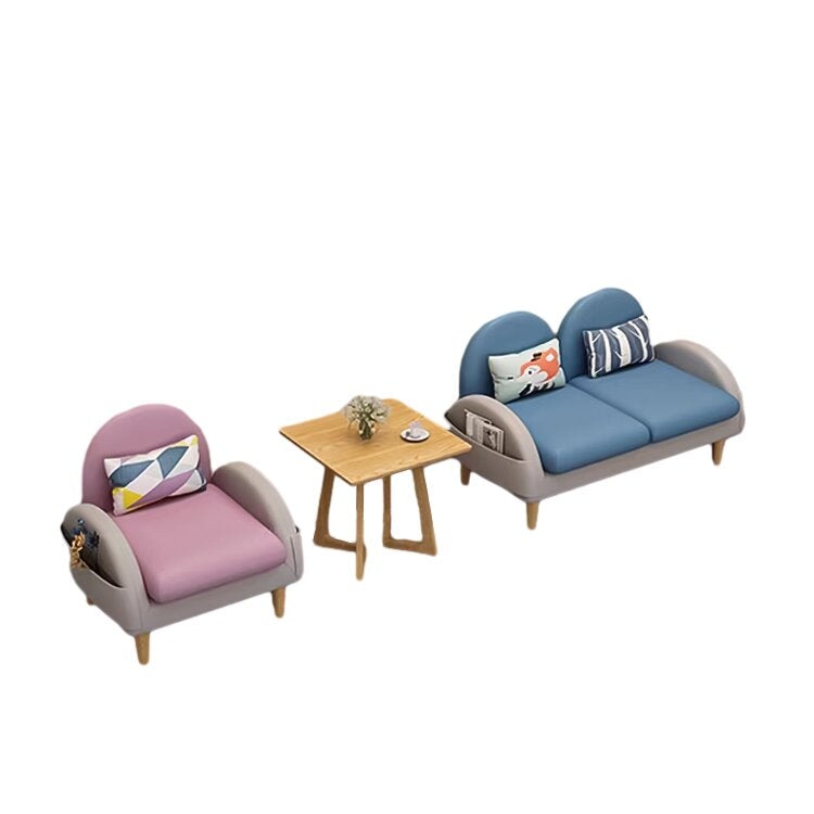 リビングソファセット　コーヒーテーブル　ソファセット　収納ポケット付き　高密度ウレタンフォーム　ナッパレザー　おしゃれ　カスタマイズ可能　metamall