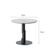 オフィスセット　ソファセット　センターテーブル　円型テーブル　マーブル模様　高級感　ホワイト　ブラック　カスタマイズ可能　JDZH-M-012