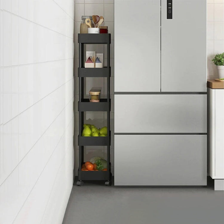 隙間収納ワゴン キッチンワゴン オフィスキッチ 食器棚　キャスター付きワゴン　CFSN-M-004-08-KC