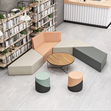 デザイン応接ソファ　応接室　待合室　デザイン性　綿麻生地　高反発　モダン　ブラック　ホワイト　カスタマイズ可能　JDSF-M-030