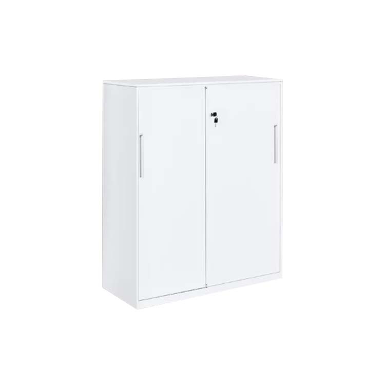 錠付き収納キャビネット　木製書庫　スクエアキャビネット　キャビネット　ダイヤル錠付き　自由に組み合わせ可能　エコ素材　シンプル　ホワイト　CWG-M-037