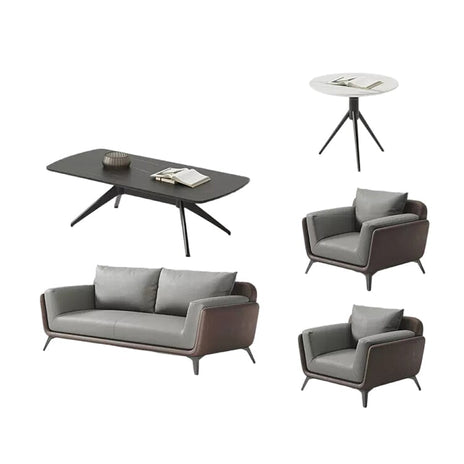 ビジネスソファー　オフィスソファー　休憩室　ソファー　角なし　炭素鋼製　1人掛け　2人掛け　おしゃれ　グレー　カスタマイズ可能　JDSF-M-013