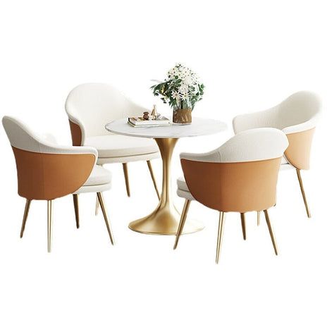 オフィスセット　ソファセット　センターテーブル　円型テーブル　マーブル模様　高級感　ホワイト　ブラック　カスタマイズ可能　JDZH-M-012