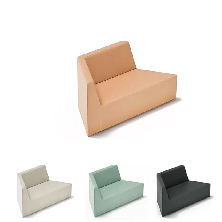 デザイン応接ソファ　応接室　待合室　デザイン性　綿麻生地　高反発　モダン　ブラック　ホワイト　カスタマイズ可能　JDSF-M-030