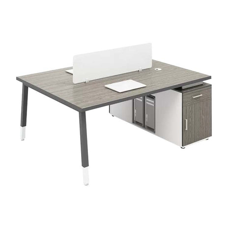 オフィスデスク　事務机　パソコンデスク　木目調　トップパネル付き　引出し付き　PC収納スペース　扉付き　シンプル　ナチュラル　カスタマイズ可能　BGZ-M-134