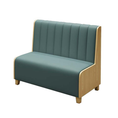 業務用家具　応接ソファー　受付ソファー　オフィスソファー　レストラン　木目調　高反発ウレタン　エコ素材　グリーン　カスタマイズ可能　JDSF-M-045