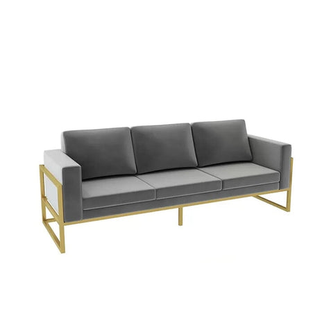 業務用ソファーセット　応接セット　オフィスソファ　休憩室　高密度　高反発ウレタンフォーム　ウレタン　おしゃれ　グレー　カスタマイズ可能　JDSF-M-033