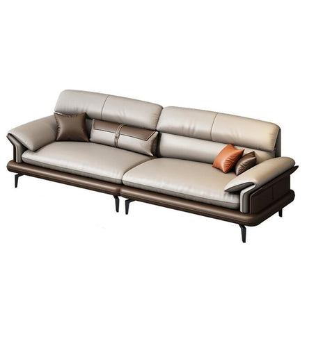 人間工学ソファ　受付ソファー　オフィスソファー　休憩室　業務用　背もたれ　エレガント　グレー　ブラウン　カスタマイズ可能　JDSF-M-015