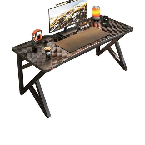 オフィスデスク　書斎デスク　デスク　R仕上げ　デザイン性　配線スペース　シンプル　ブラック　BGZ-M-132