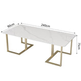 会議テーブル　ミーティングテーブル　打ち合わせ　焼結石天板　マーブル模様 おしゃれ　カスタマイズ可能　HYZ-068