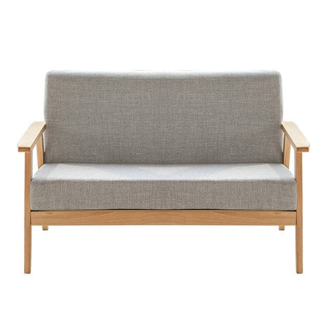 店舗用応接チェアセット　受付ソファー　喫茶店　休憩室　背もたれ　座面　クロス張り　シンプルモダン　グレー　カスタマイズ可能　JDSF-M-047