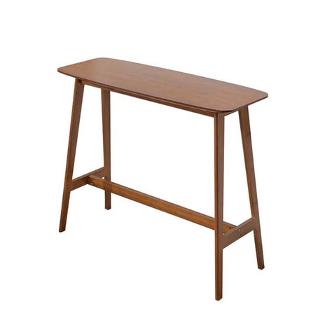 バーテーブル　バーカウンター　食卓テーブル　木目調　角丸　頑丈な脚　つなぎ貫　シンプルモダン　ナチュラル　ウォールナット　metamall
