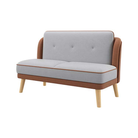 業務用ソファ　待合室　レストラン　高反発ウレタンフォーム　木製脚　1人掛け　2人掛け　おしゃれ　グレー　カスタマイズ可能　JDSF-M-048