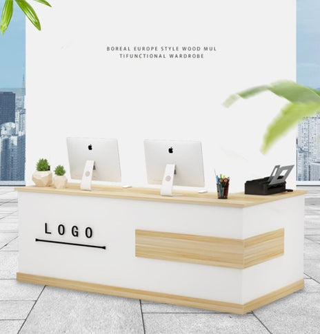 受付カウンター　L字カウンター おしゃれ　受付台 オフィス受付 エントランス受付 120cm 160cm 180cm 220cm　JDT-M-002