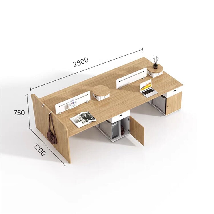 オフィスデスク　作業机　デスク　木目調　ダイヤル錠付き　PC収納　引出し付き　トップパネル付き　ナチュラル　カスタマイズ可能　BGZ-M-143
